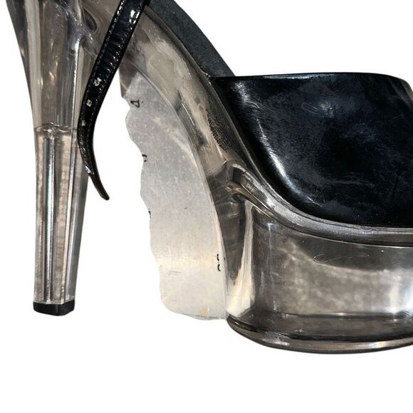 Ellie Shoes W’s 601 Sz 10 Juliet Pole dancing Fitness Platform Y2K  heel acrylic - Picture 7 of 10